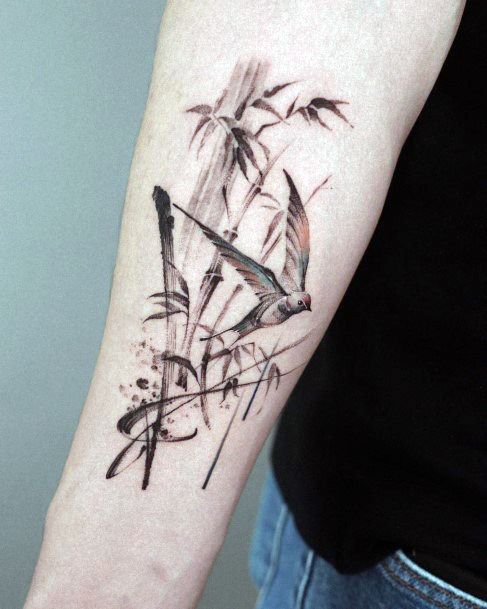 Elaborate Styles For Womens Bamboo Tattoo