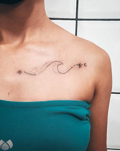 Elaborate Styles For Womens Beach Tattoo