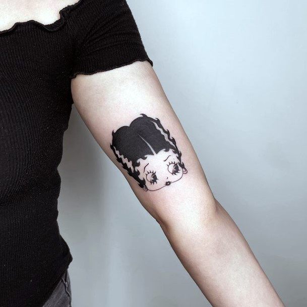 Elaborate Styles For Womens Betty Bop Tattoo