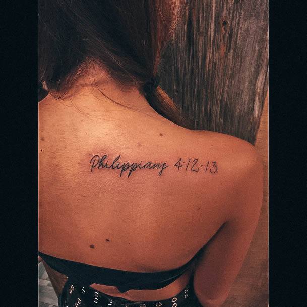 Elaborate Styles For Womens Bible Tattoo