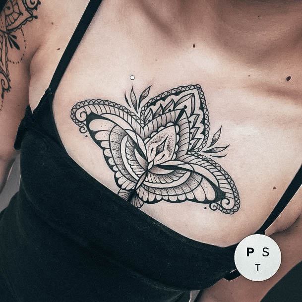 Elaborate Styles For Womens Boob Tattoo