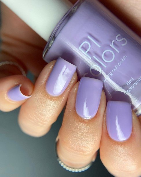 Elaborate Styles For Womens Bright Purple Nail