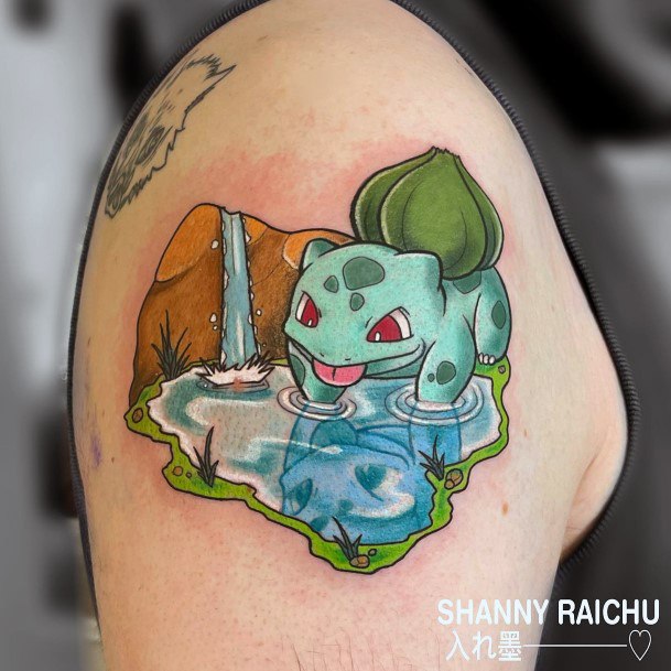 Elaborate Styles For Womens Bulbasaur Tattoo