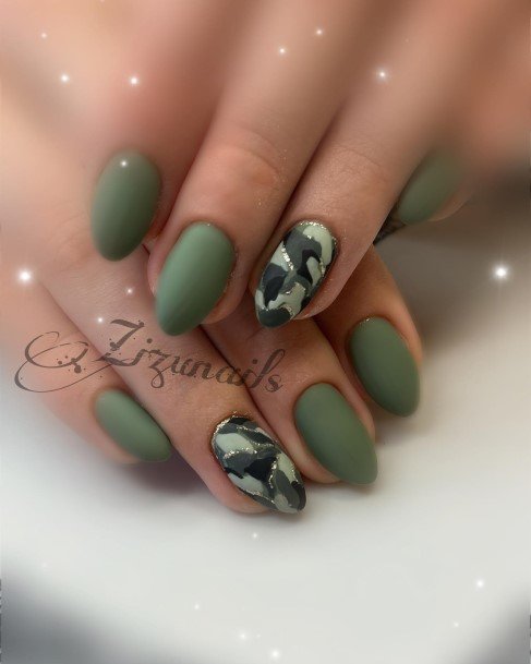 Elaborate Styles For Womens Camo Nail