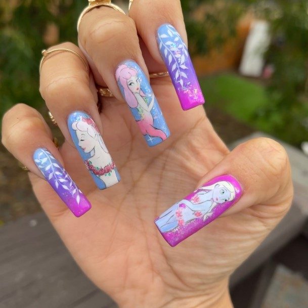 Elaborate Styles For Womens Cartoon Nail