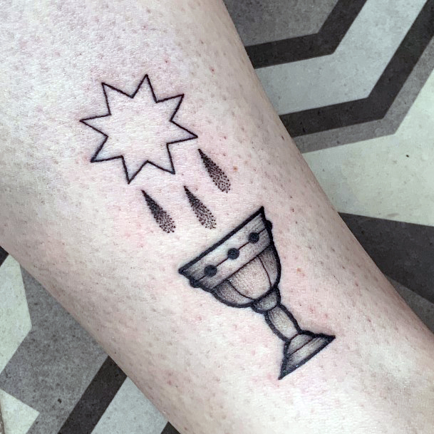 Elaborate Styles For Womens Chalice Tattoo