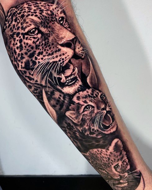 Elaborate Styles For Womens Cheetah Tattoo