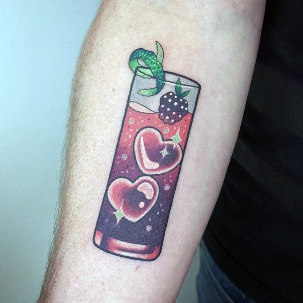 Elaborate Styles For Womens Cocktail Tattoo