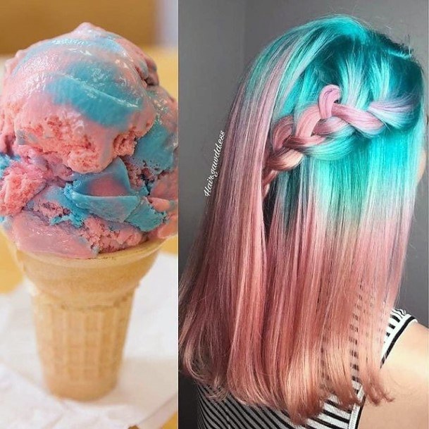 Elaborate Styles For Womens Cool Hair Dye Colors