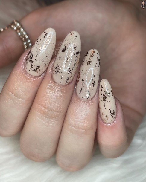 Elaborate Styles For Womens Cream Nail