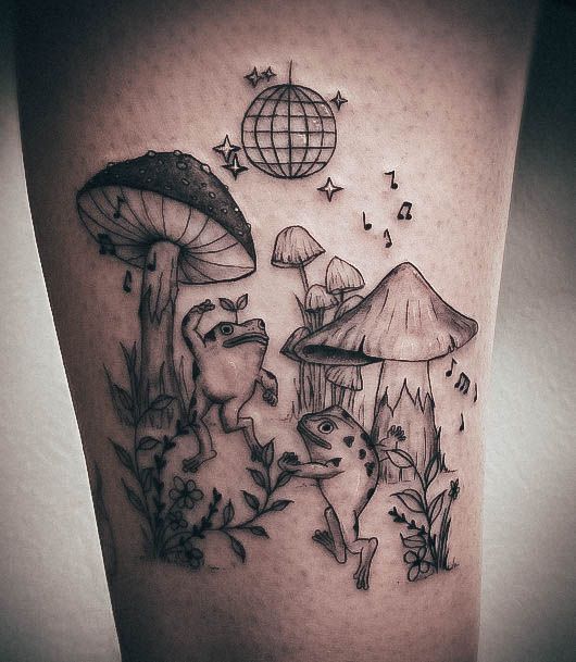 Elaborate Styles For Womens Disco Ball Tattoo