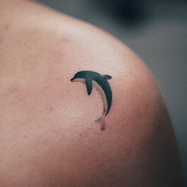 Elaborate Styles For Womens Dolphin Tattoo