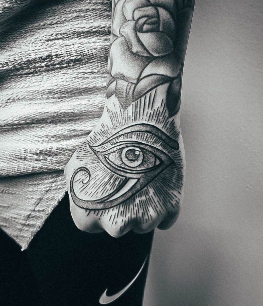 Elaborate Styles For Womens Eye Of Horus Tattoo