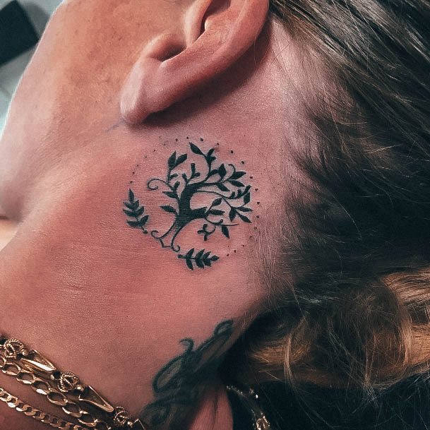 Elaborate Styles For Womens Family Tree Tattoo