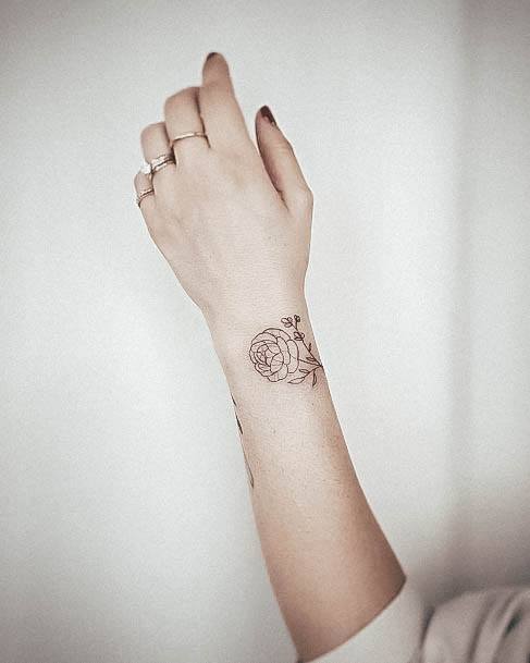 Elaborate Styles For Womens Fine Line Tattoo