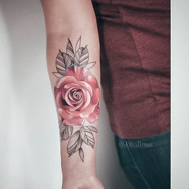 Elaborate Styles For Womens Floral Tattoo