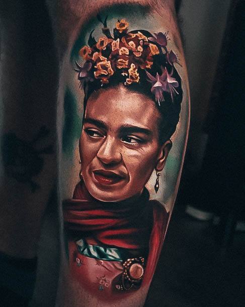 Elaborate Styles For Womens Frida Tattoo