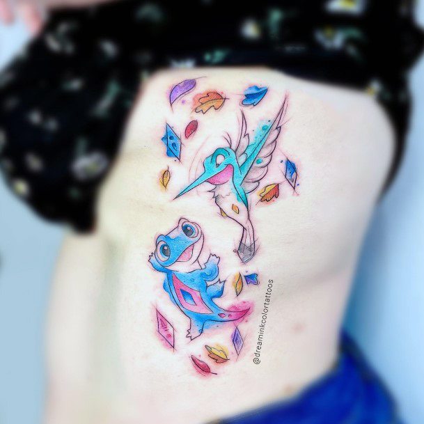 Elaborate Styles For Womens Frozen Tattoo