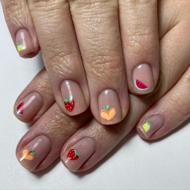 Elaborate Styles For Womens Fruit Nail