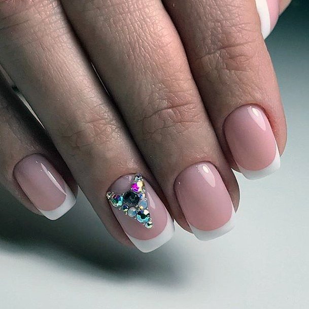 Elaborate Styles For Womens Gemstone Nail