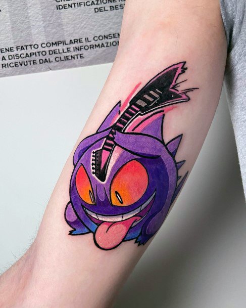 Elaborate Styles For Womens Gengar Tattoo