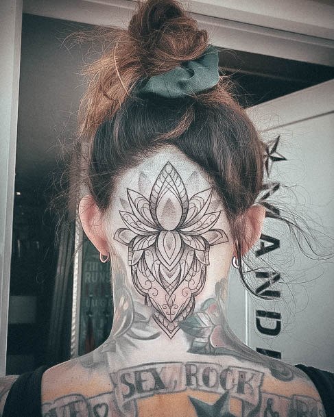 Elaborate Styles For Womens Head Tattoo