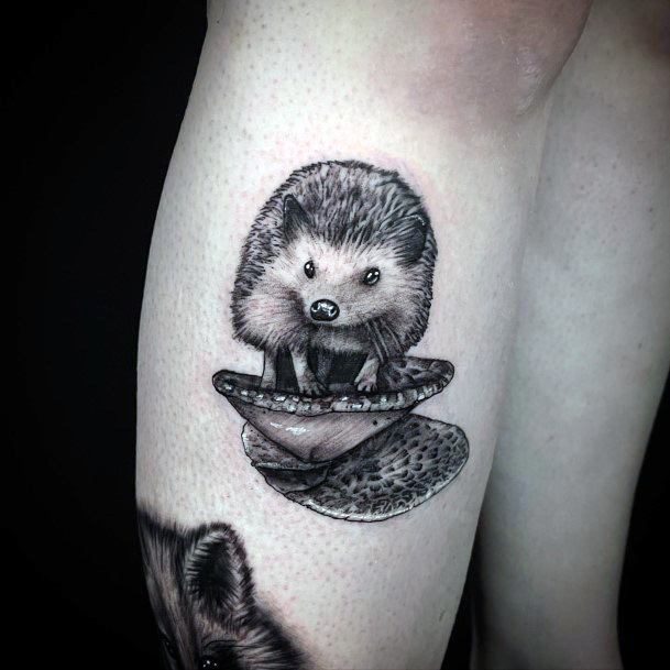 Elaborate Styles For Womens Hedgehog Tattoo