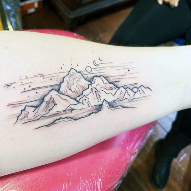 Elaborate Styles For Womens Hiking Tattoo