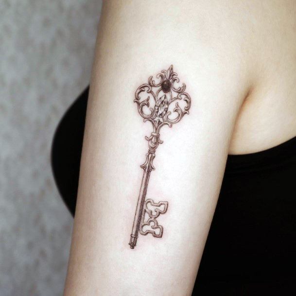 Elaborate Styles For Womens Key Tattoo