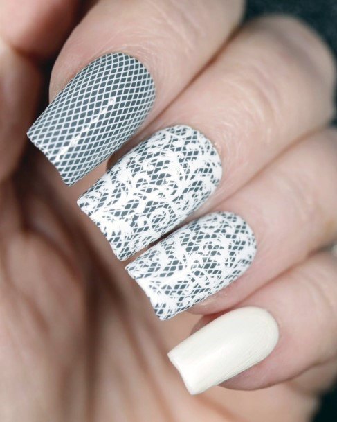 Elaborate Styles For Womens Lace Nail