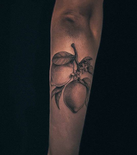 Elaborate Styles For Womens Lemon Tattoo