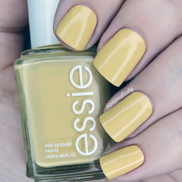 Elaborate Styles For Womens Light Yellow Nail