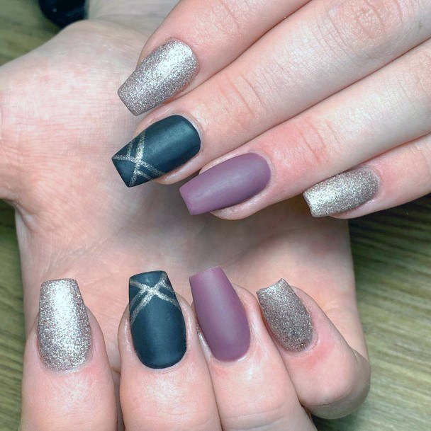 Elaborate Styles For Womens Matte Maroon Nail