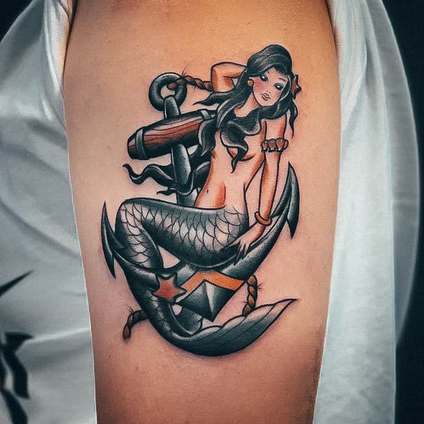 Elaborate Styles For Womens Mermaid Tattoo Arm