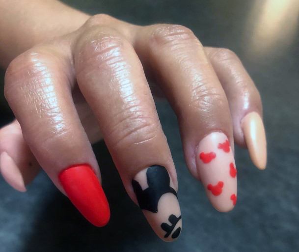 Elaborate Styles For Womens Mickey Mouse Nail