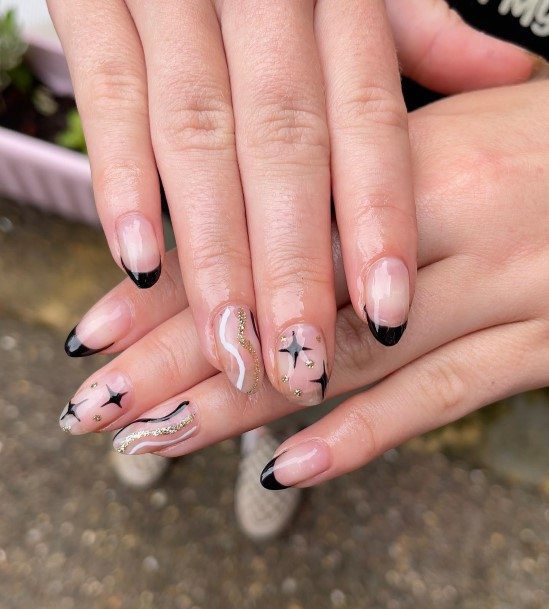 Elaborate Styles For Womens Monochrome Nail