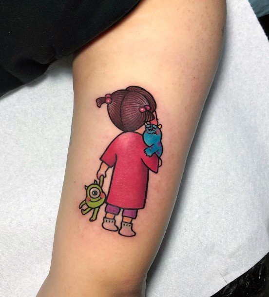 Elaborate Styles For Womens Monsters Inc Tattoo