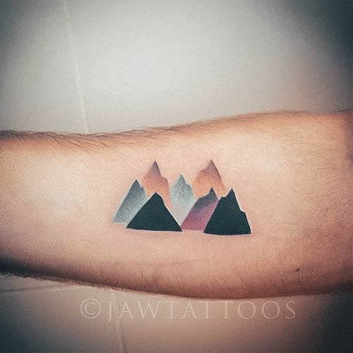 Elaborate Styles For Womens Mountain Tattoo Simple Small