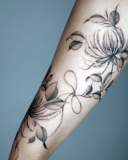 Elaborate Styles For Womens Olive Tree Tattoo