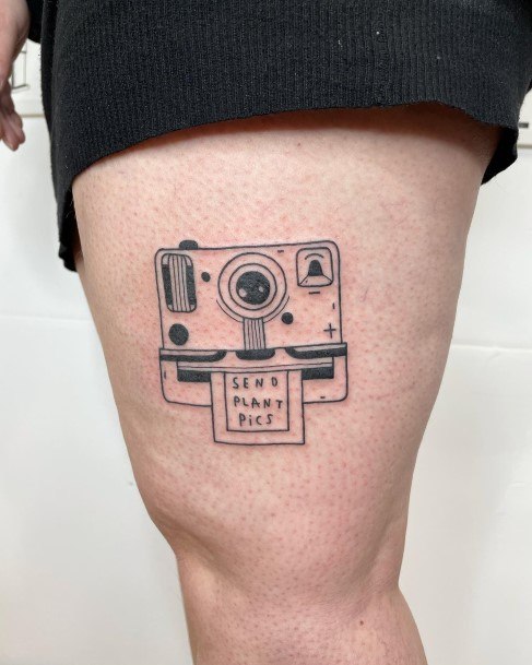 Elaborate Styles For Womens Polaroid Tattoo