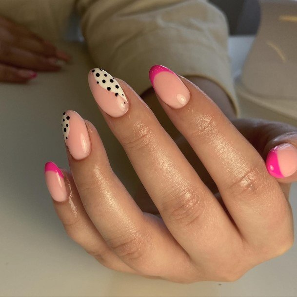 Elaborate Styles For Womens Polka Dot Nail