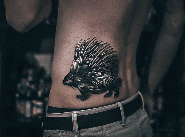 Elaborate Styles For Womens Porcupine Tattoo