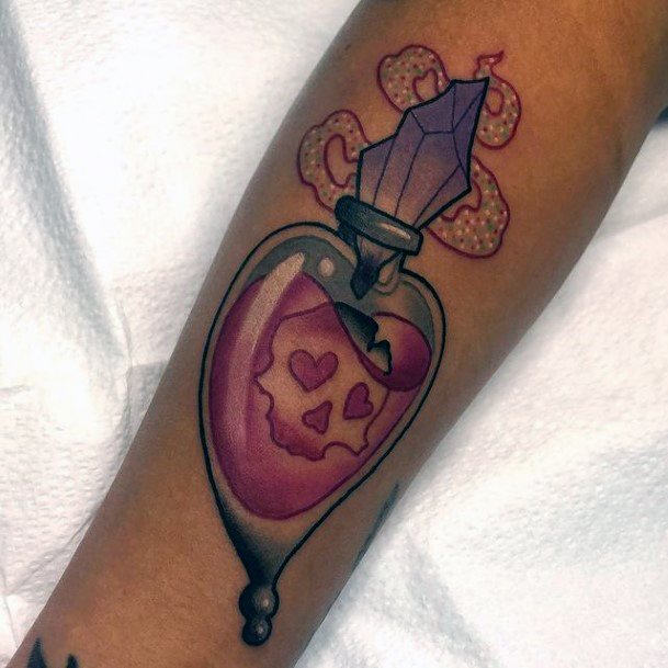 Elaborate Styles For Womens Potion Tattoo