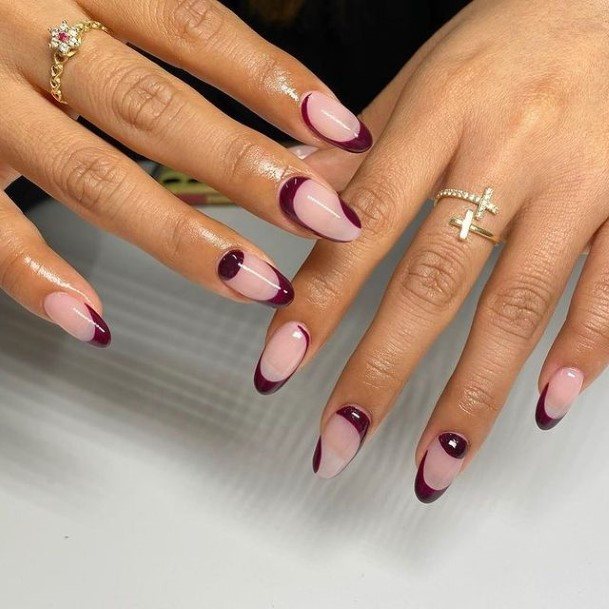 Elaborate Styles For Womens Purple Nail