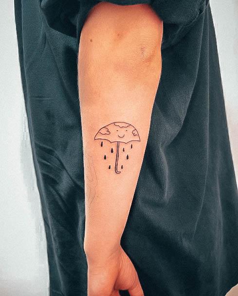 Elaborate Styles For Womens Rain Tattoo