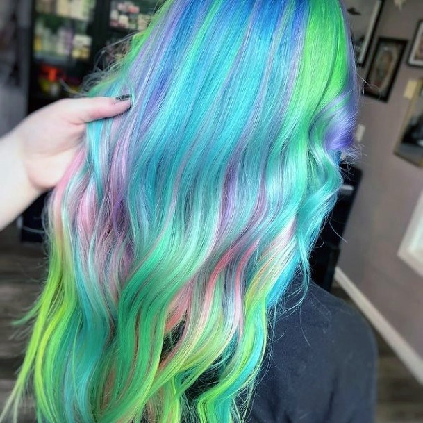 Top 100 Best Rainbow Hairstyles For Women - Colorful Hair Dye Ideas