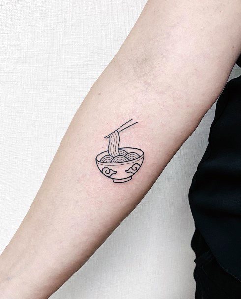 Elaborate Styles For Womens Ramen Tattoo