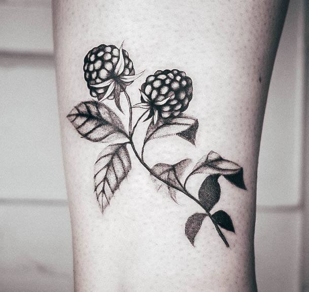 Elaborate Styles For Womens Raspberry Tattoo