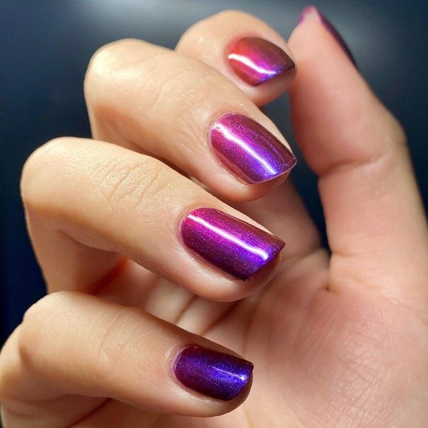 Elaborate Styles For Womens Red And Purple Nail