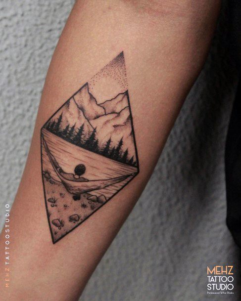 Elaborate Styles For Womens River Tattoo